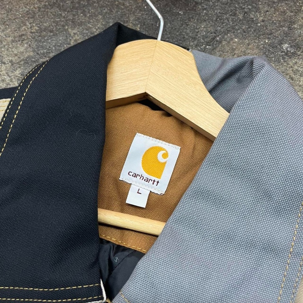 Vtg Carhartt Multicolor Custom Detroit Jacket - colorblock brand new - Picture 4 of 6